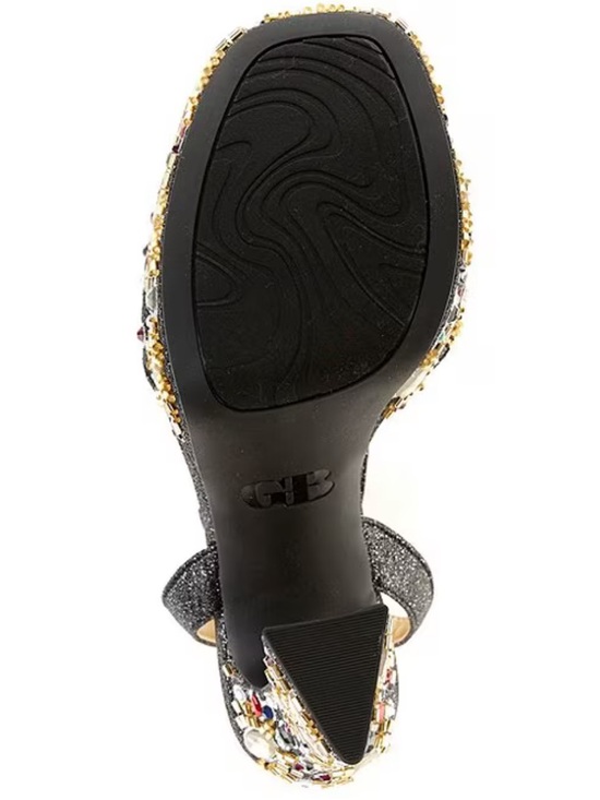 NWOB $149 GB Enchant-Ment Beaded Jewel Platform Dress Sandals – Size 8 - Picture 5 of 7